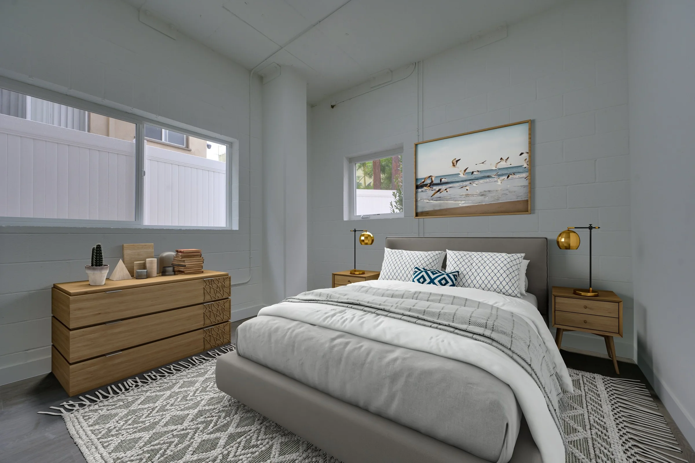 Pine on Gramercy bedroom with neighborhood views