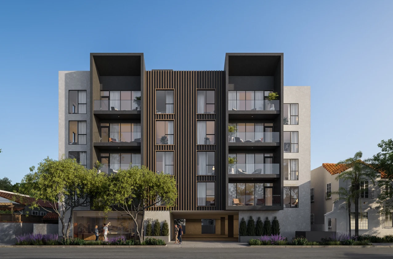 Architectural rendering of Sweetzer-40 in Los Angeles