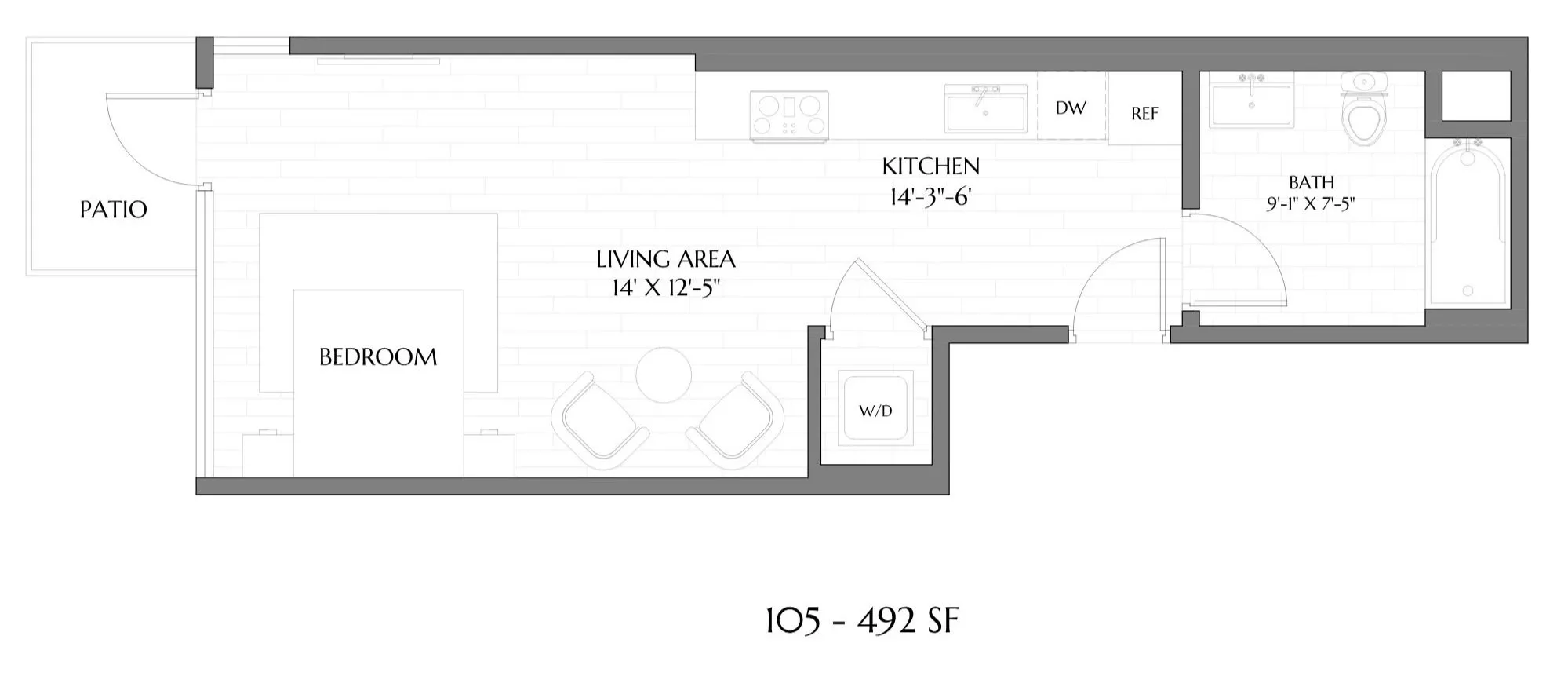The Arthur 105 floor plan